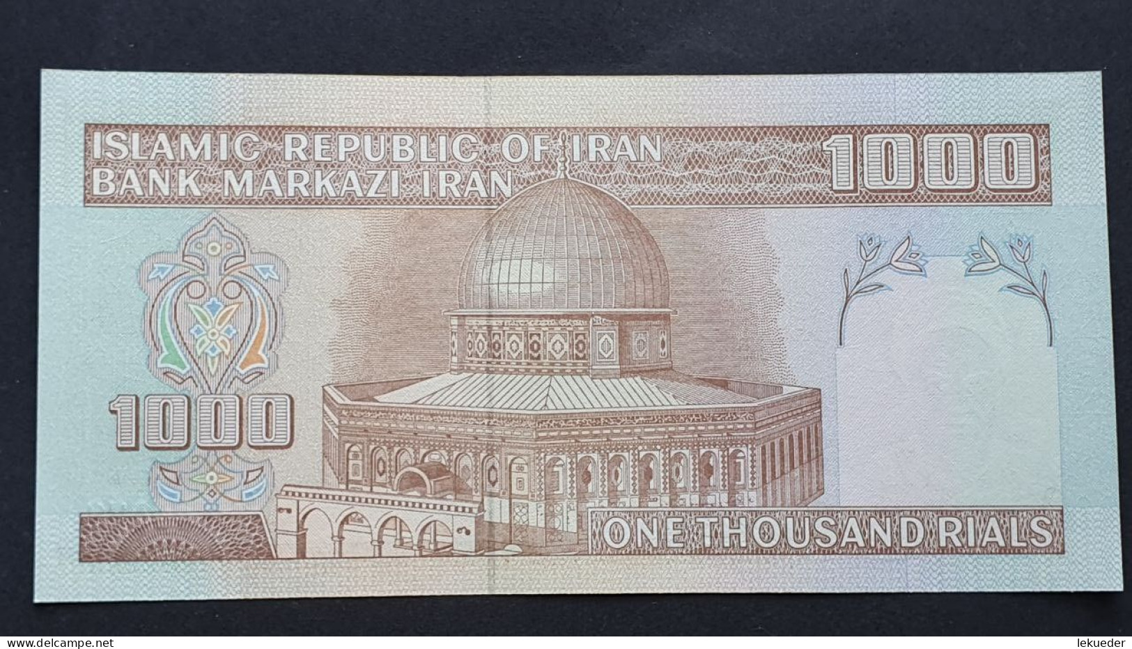 Billete De Banco De IRAN - 1000 Rials, 2004  Sin Cursar - Korea (Nord-)