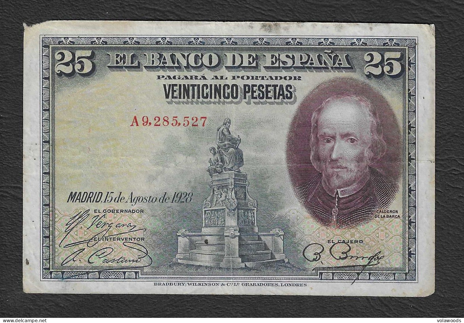 Spagna - Banconota Circolata Da 25 Pesetas P-74b - 1931 #17 - 1-2-5-25 Peseten