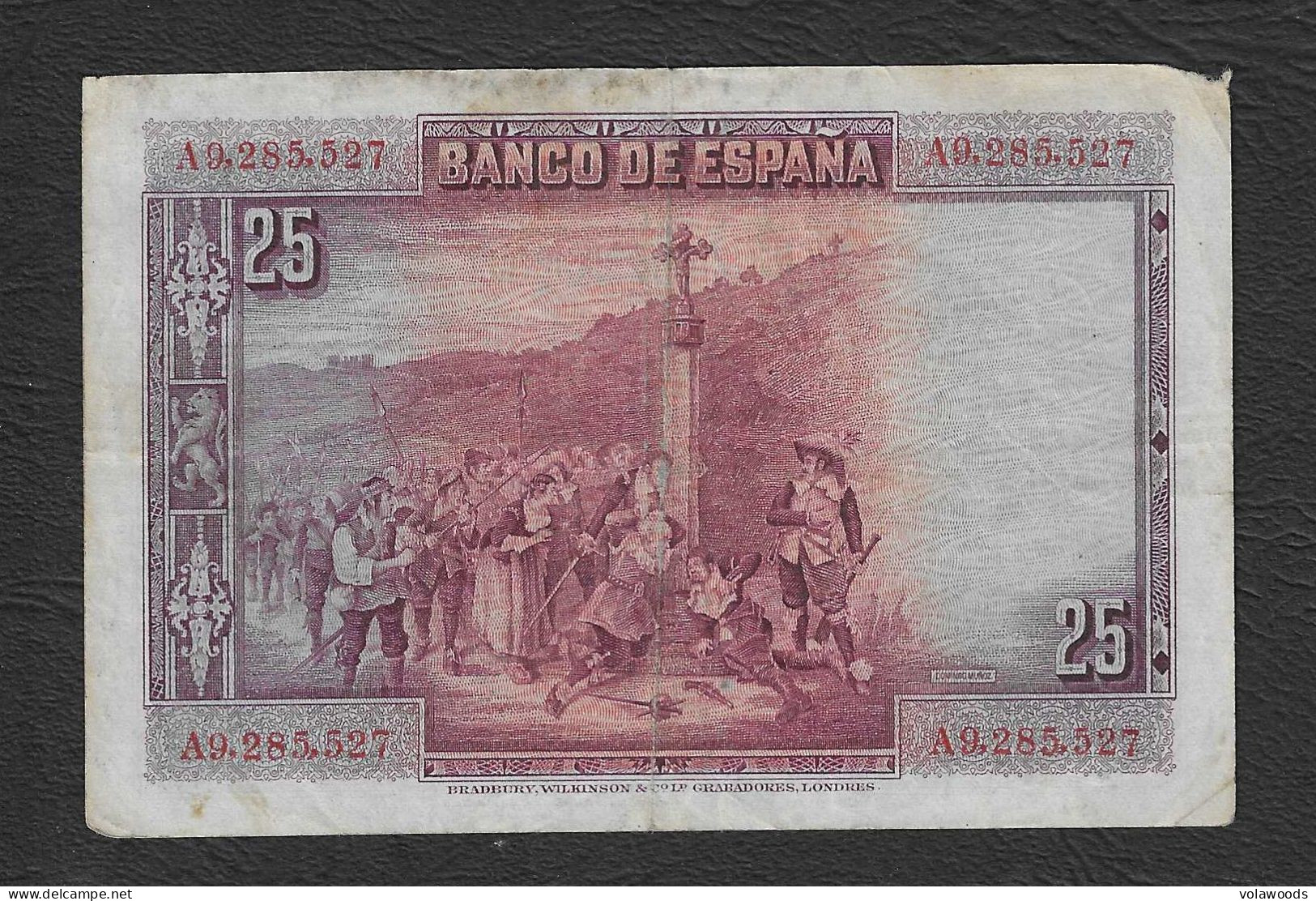 Spagna - Banconota Circolata Da 25 Pesetas P-74b - 1931 #17 - 1-2-5-25 Peseten