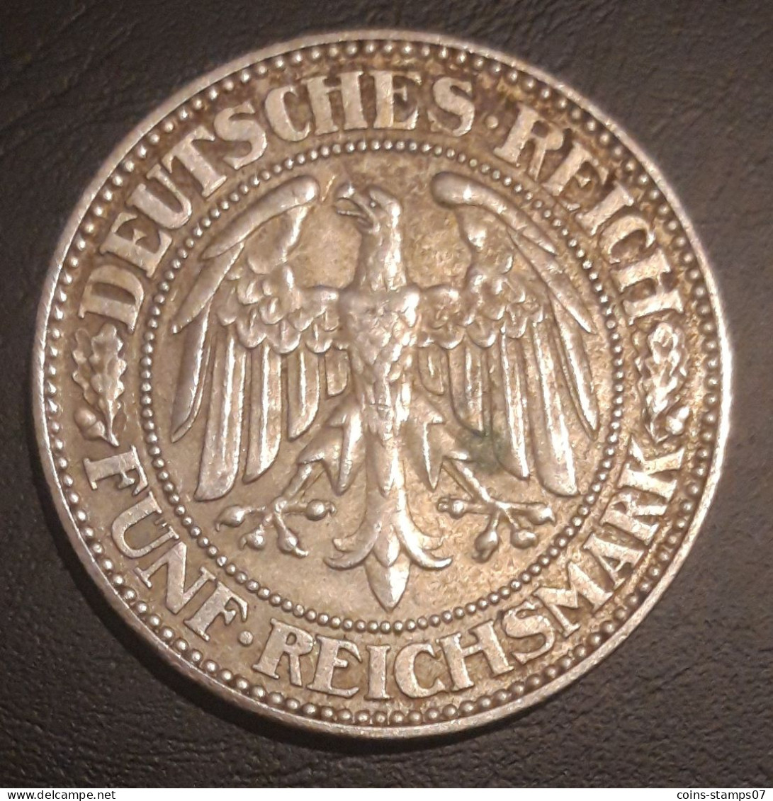 Allemagne - 5 Reichsmark 1928 A - 5 Reichsmark