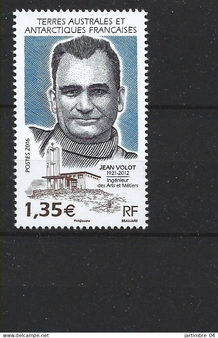 2016 TAAF 763** Prêtre-ouvrier Jean Volot, église - Unused Stamps