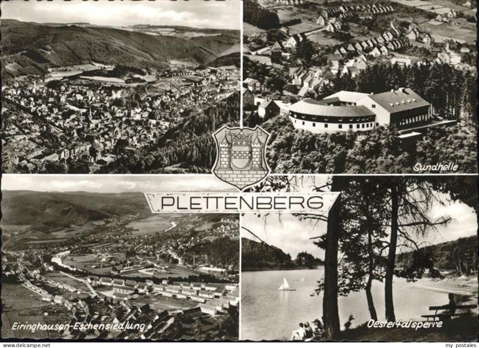 41272107 Plettenberg Wappen Sundhalle Oestertalsperre Eschensiedlung Plettenberg - Plettenberg