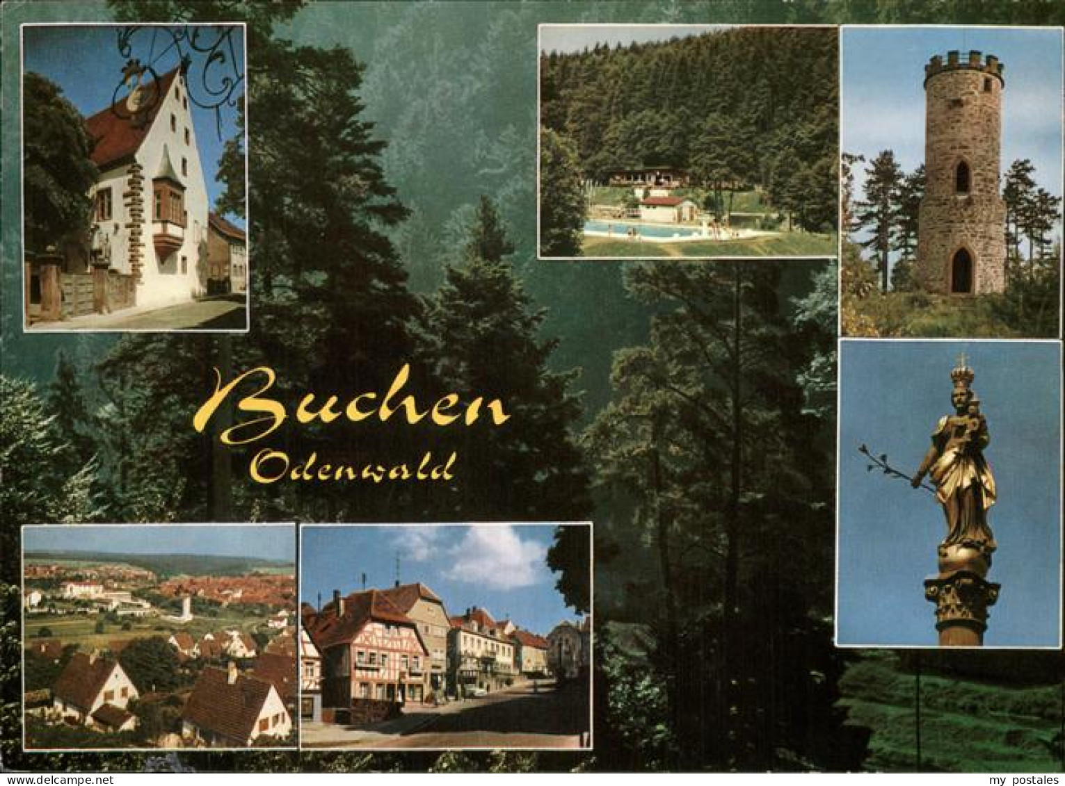 41271654 Buchen Odenwald Turm Schwimmbad Buchen - Buchen