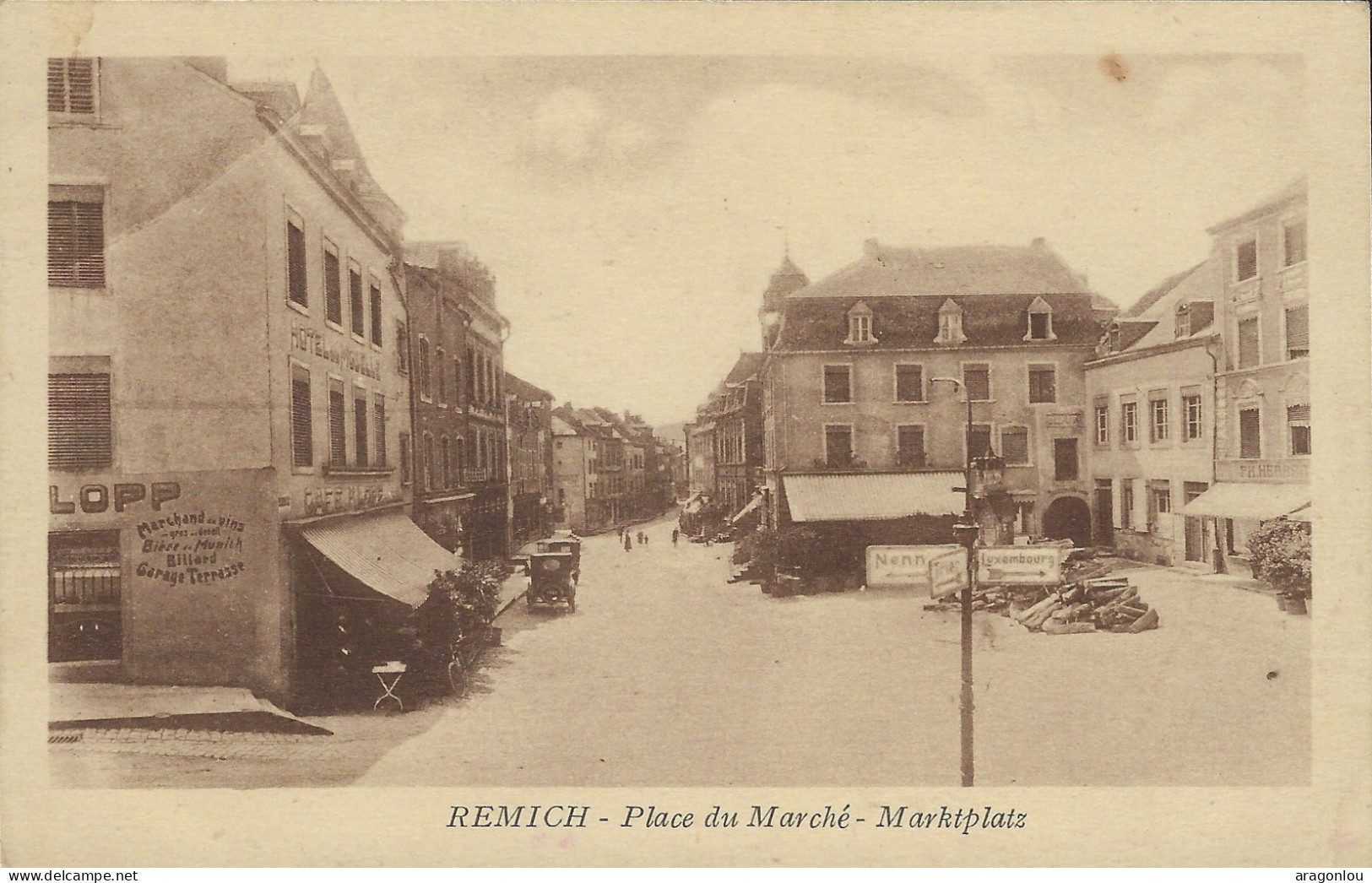 Luxembourg - Luxemburg - REMICH - PLACE DU MARCHE - MARKTPLATZ - N.Schumacher , Mondorf - Remich