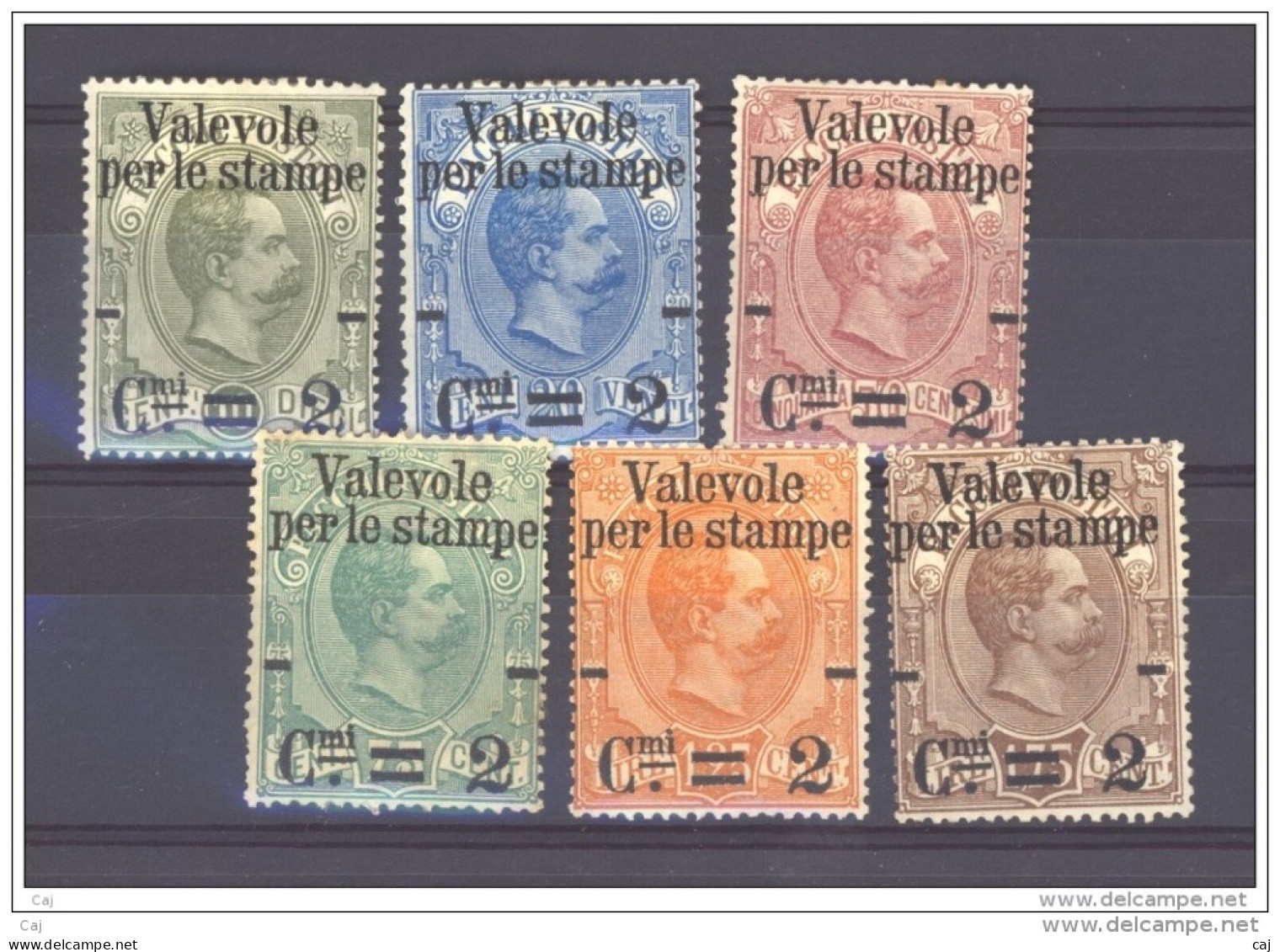 Italie  -  1890  :  Yv  46-51  * - Nuevos