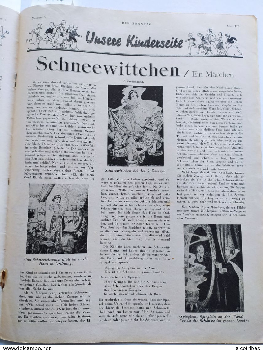 Der Sonntag Le Dimanche Briquetterie Strasbourg L'orient Wissembourg Blanche Neige Reportages Photos Et Gravures - Otros & Sin Clasificación