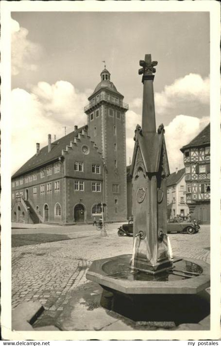 41271258 Mosbach Baden Rathaus Brunnen Mosbach - Mosbach
