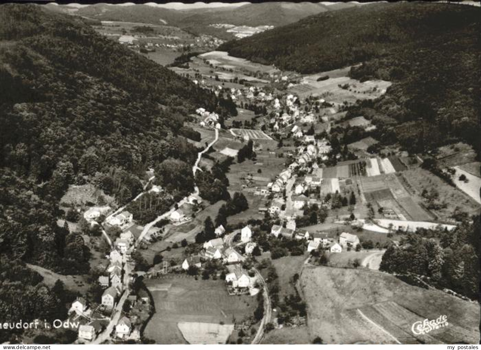 41271066 Neudorf Odenwald Fliegeraufnahme  Neudorf Odenwald - Amorbach