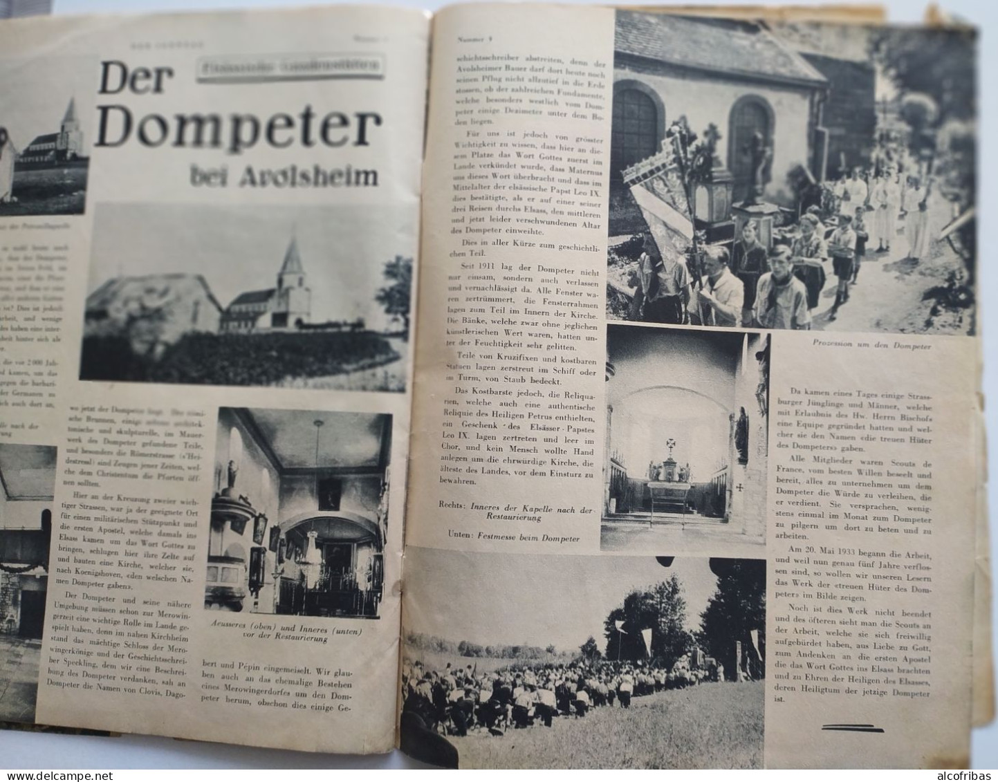 Der Sonntag Le Dimanche Dompeter Avolsheim Presse Jounaux Selestat Reportages Photos Et Gravures - Autres & Non Classés