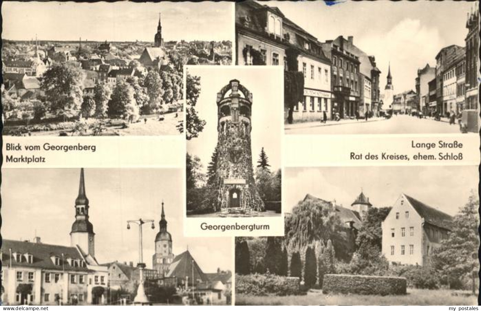 41270840 Spremberg Niederlausitz Georgenberg Marktplatz Georgenbergturm Graustei - Spremberg