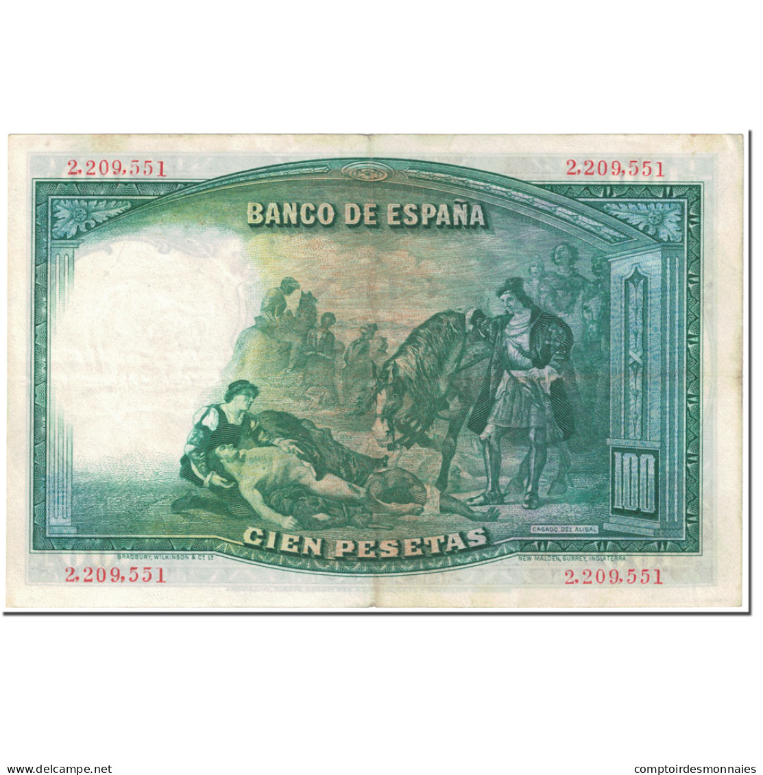 Billet, Espagne, 100 Pesetas, 1931, 1931-04-25, KM:83, TTB - 100 Peseten