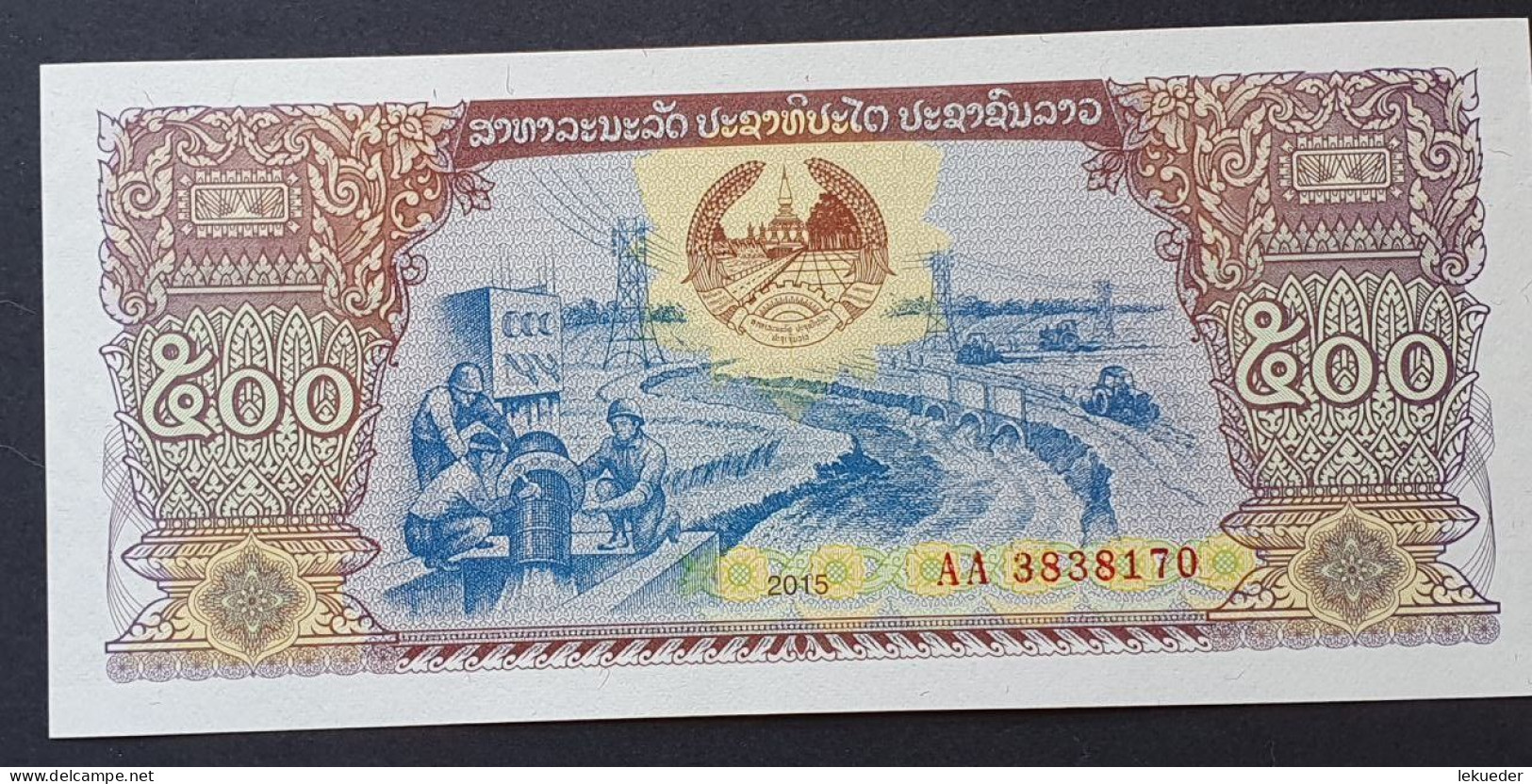 Billete De Banco De LAOS - 1000 Kip, 2003  Sin Cursar - Laos