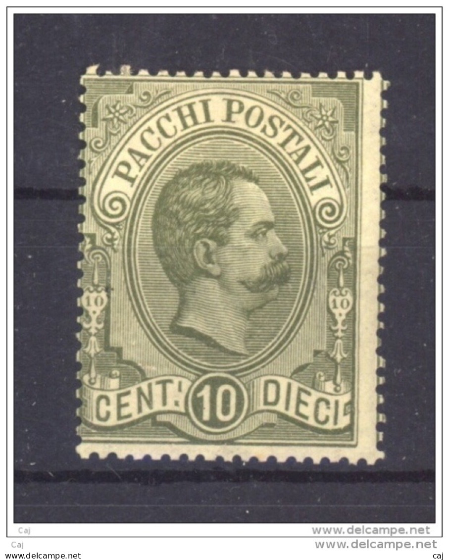 Italie  -  Colis Postaux  :  Yv  1  *       ,    N 2 - Paketmarken