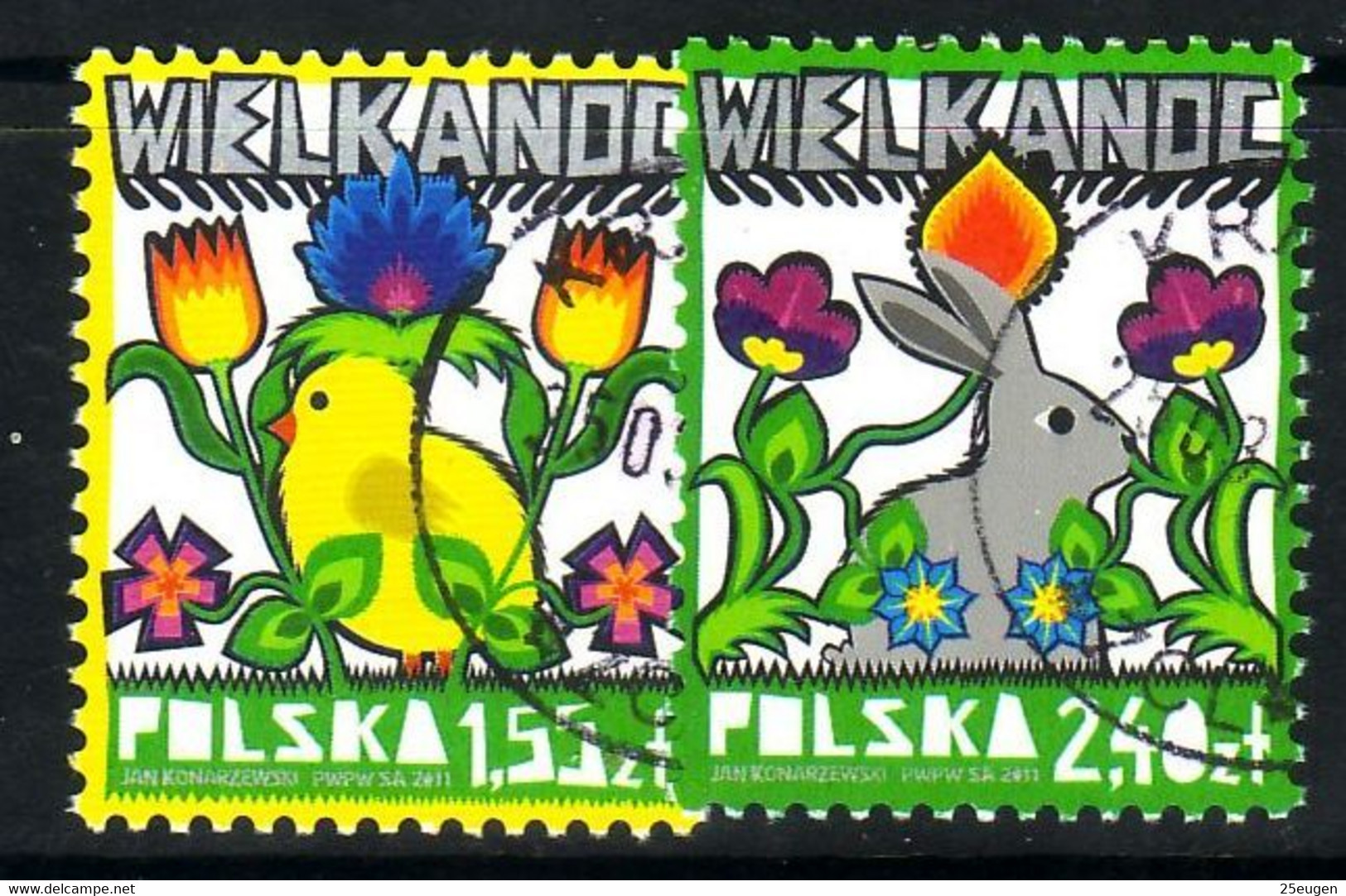 POLAND 2011 Michel No 4511-12 Used - Used Stamps