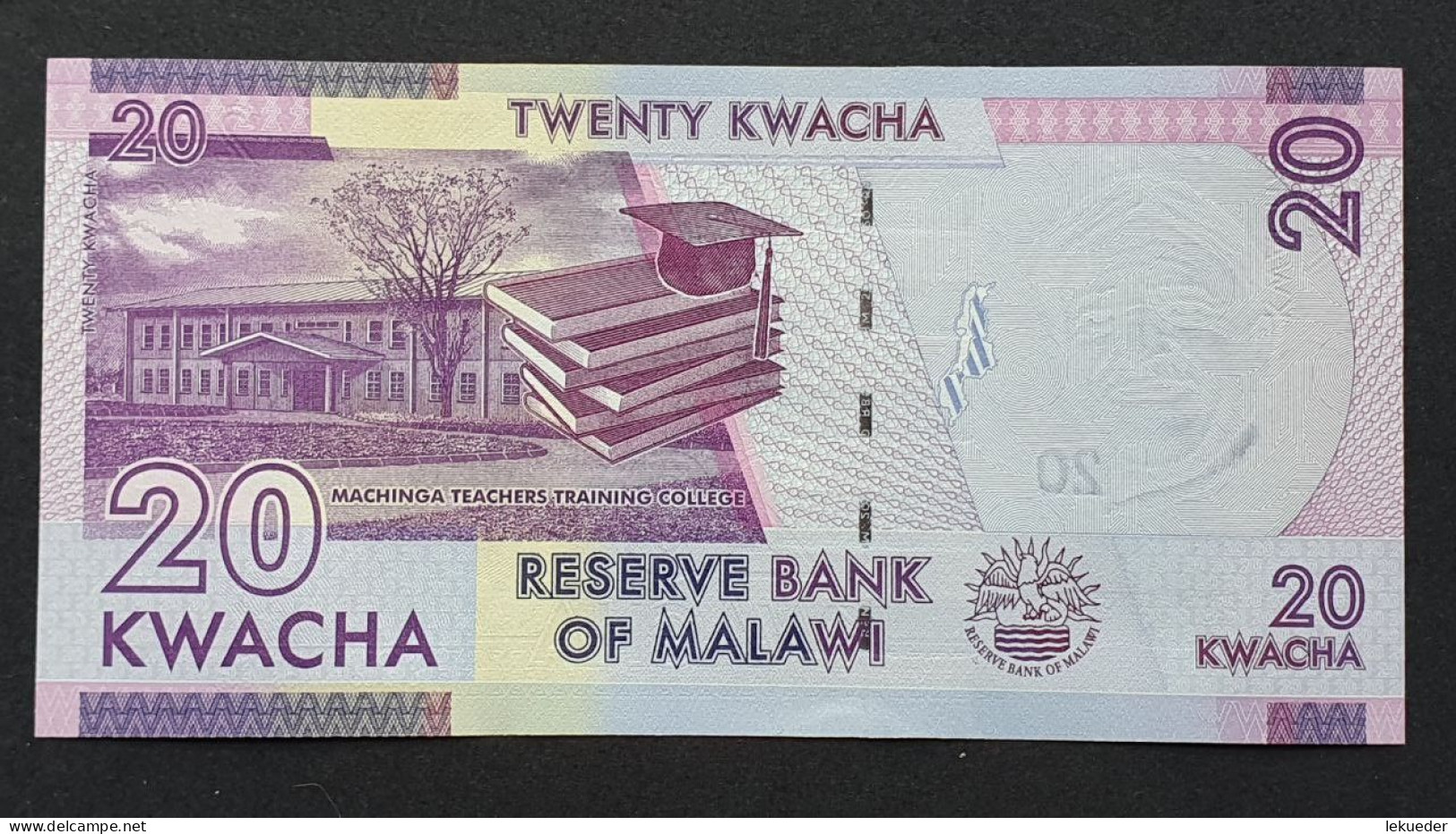 Billete De Banco De MALAWI - 20 Kwacha, 2020  Sin Cursar - Malawi