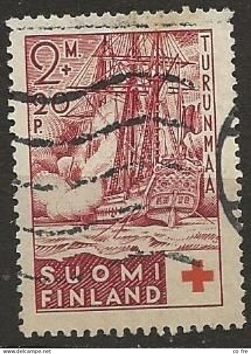 Finlande N°190 Croix Rouge (ref.2) - Usados