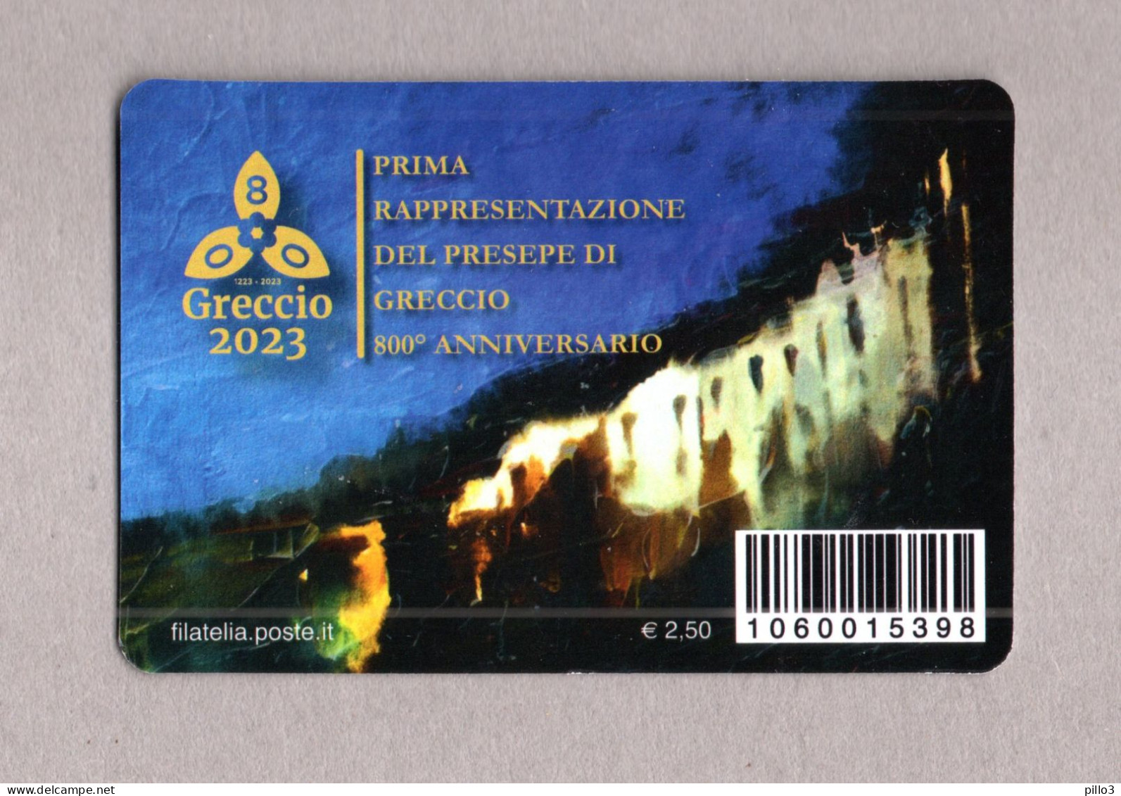 ITALIA :  Tessera Filatelica - 800 Anni Del Presepe Di Greccio -  Del  2.12.2023 - Philatelic Cards