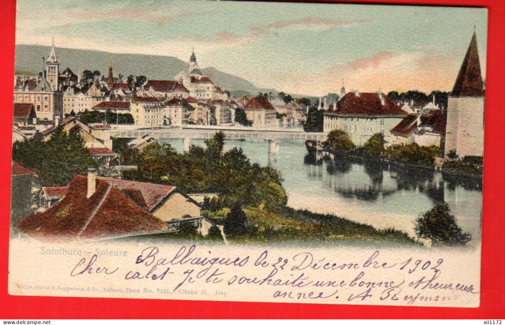 XZJ-20  Solothurn Soleure   Pionier. Gelaufen 1902 - Soleure