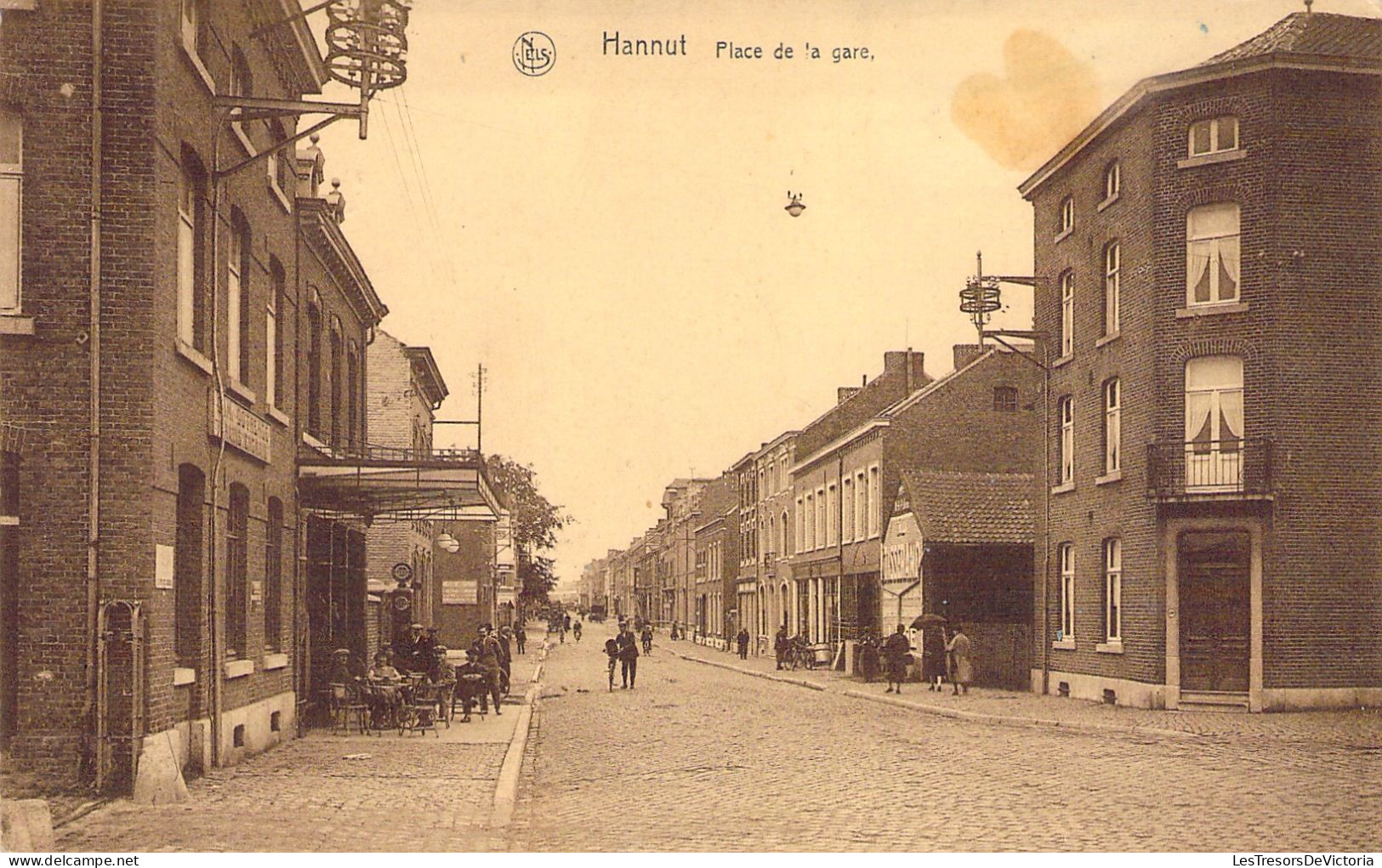 BELGIQUE - Hannut - Place De La Gare - Carte Postale Ancienne - Hannuit