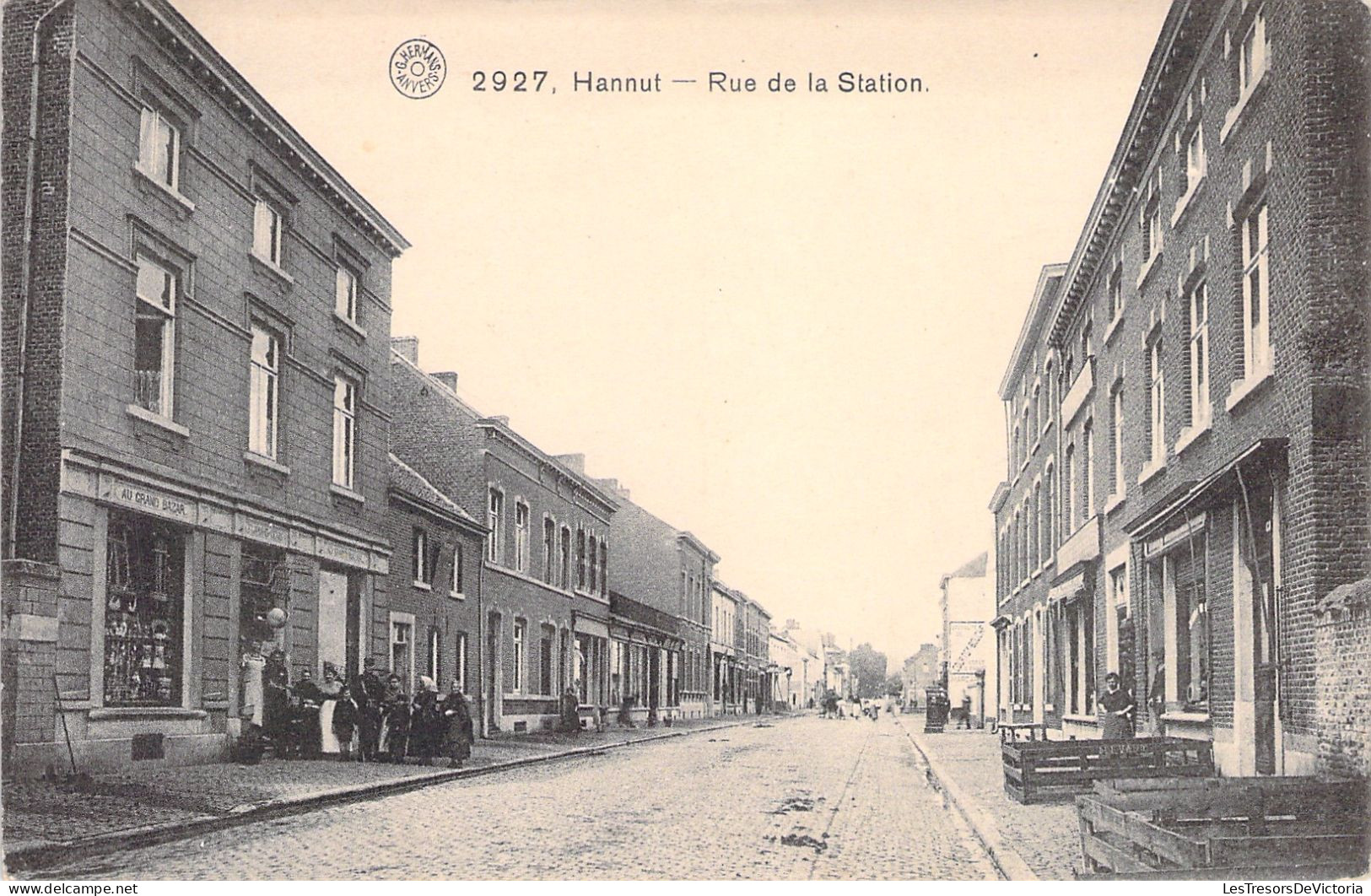 BELGIQUE - Hannut - Rue De La Station - Carte Postale Ancienne - Hannut