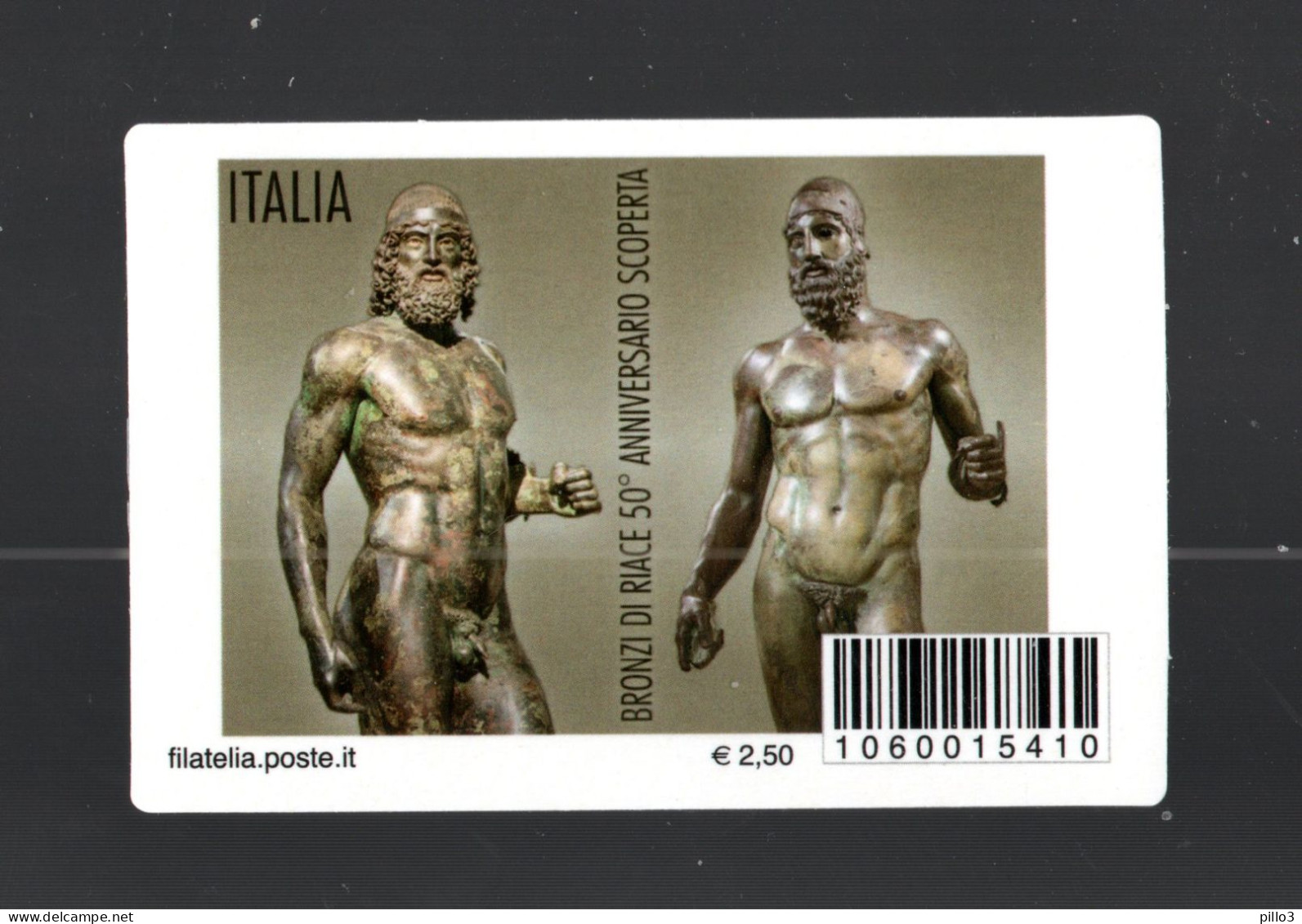 ITALIA :  Tessera Filatelica - 50° Dei BRONZI  DI  RIACE  -  Del   12.12.2023 - Philatelistische Karten