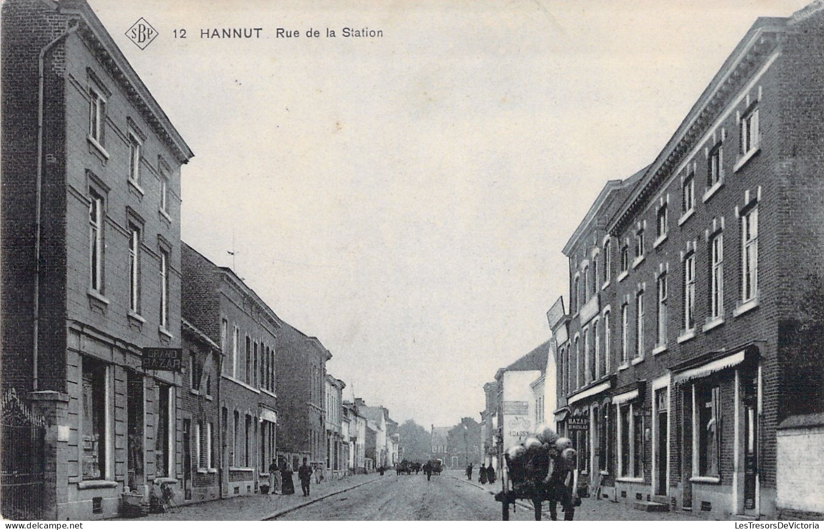 BELGIQUE - Hannut - Rue De La Station - Carte Postale Ancienne - Hannut