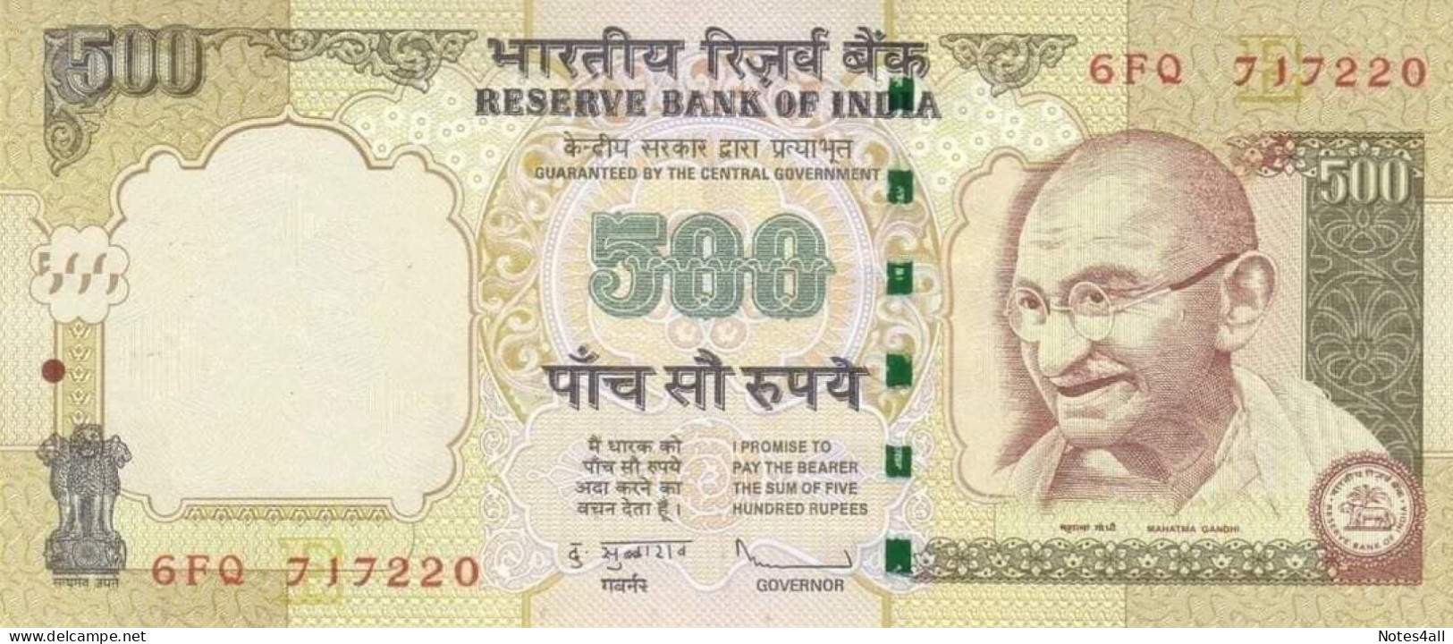 INDIA 500 RUPEES 2010 P-99e UNC - India