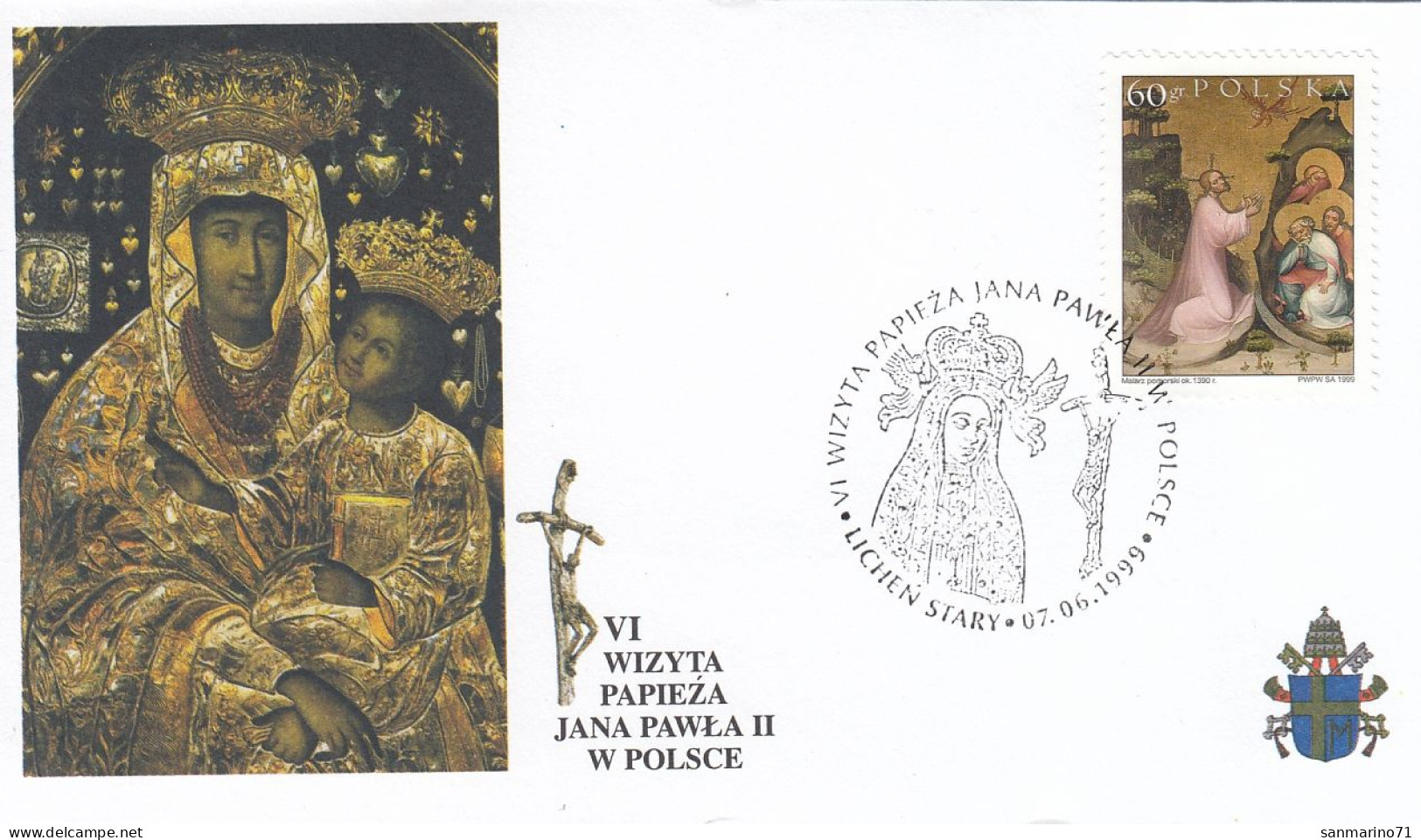 POLAND Cover 5-36,popes Travel 1999 - Papi