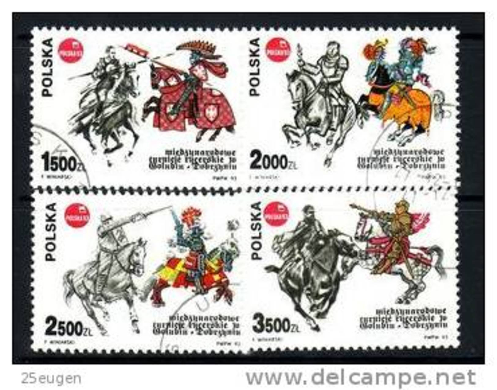 POLAND 1993 MICHEL No: 3439 - 3442 USED - Gebraucht