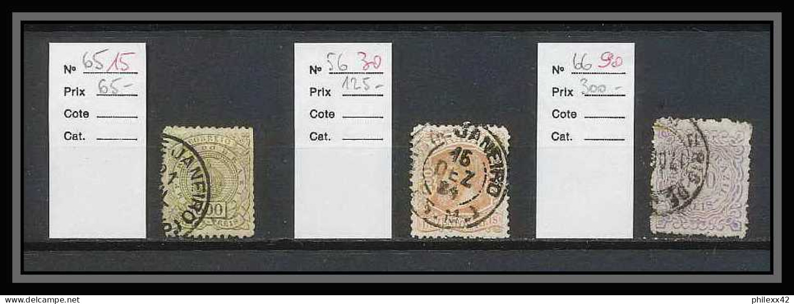169 - Brésil (brazil) collection / Lot timbres anciens cote + de 1400 euros dont timbres signés