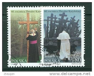 POLAND 2000 MICHEL NO: 3867-3868  USED - Gebraucht