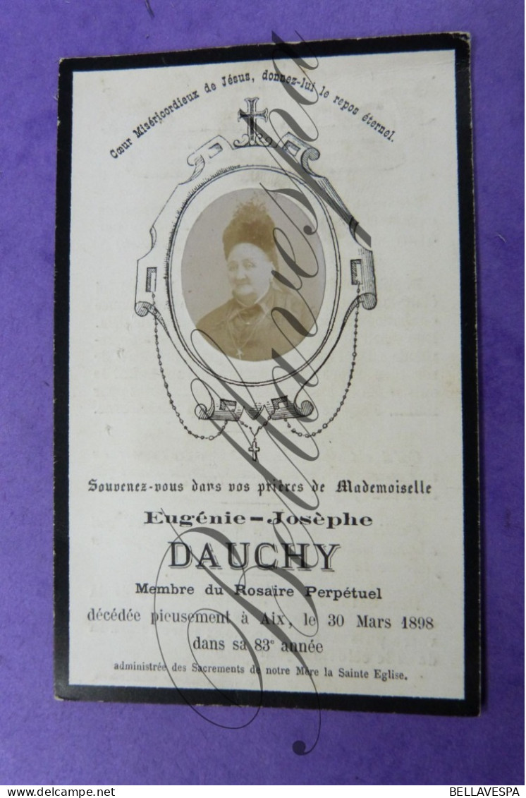 Eugénie DAUCHY -AIX 1898 France D59 - Décès