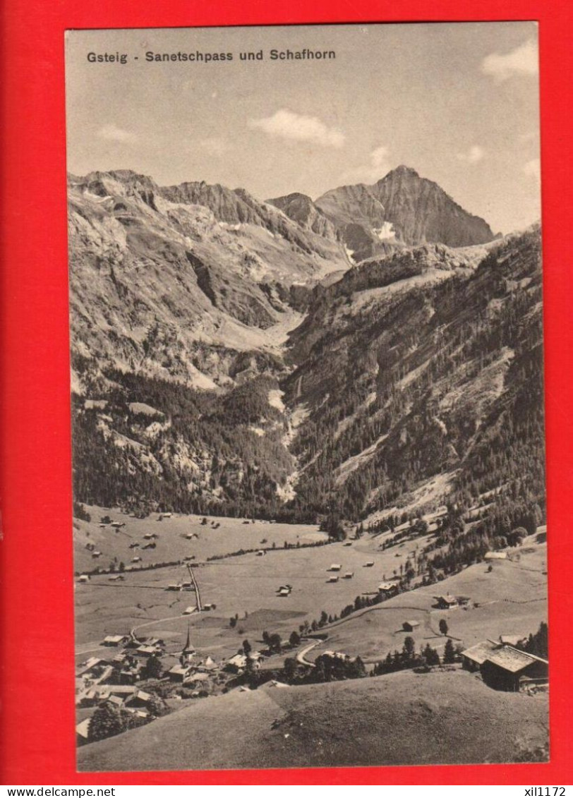 XZJ-31  Gsteig Sanetschpass Und Schafhorn. Stempel Hotel Sanetsch. NG. Verlag Von Siebenthal Gsteig - Gsteig Bei Gstaad