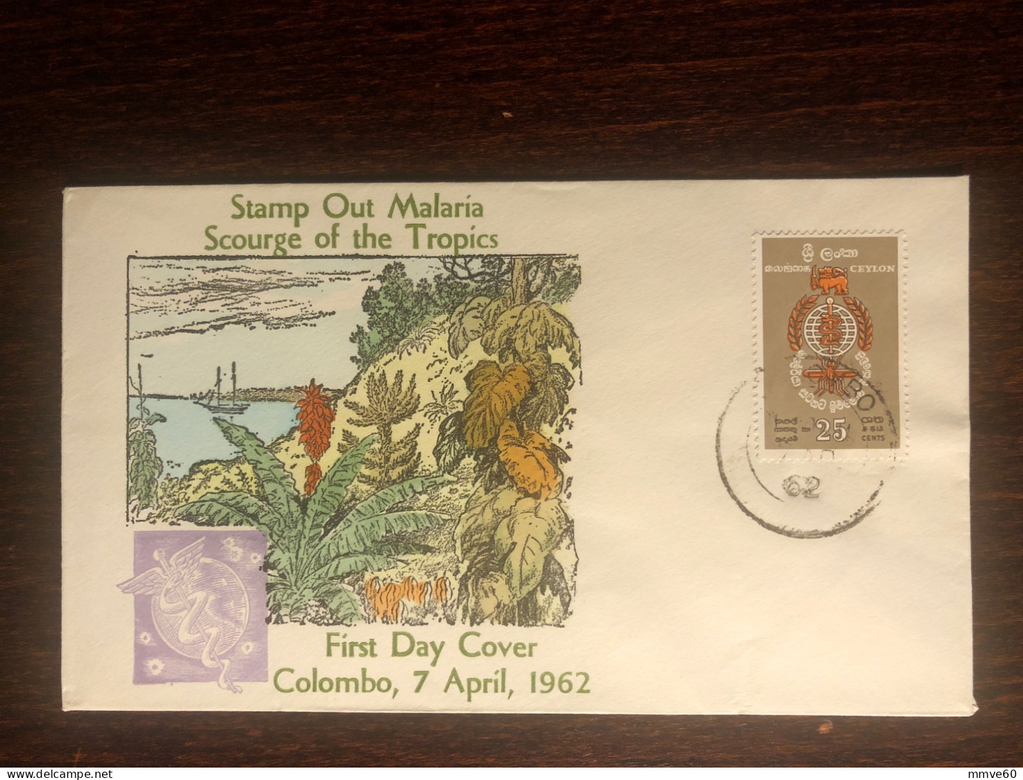 CEYLON SRI LANKA  FDC COVER 1962 YEAR MALARIA HEALTH MEDICINE - Sri Lanka (Ceylan) (1948-...)