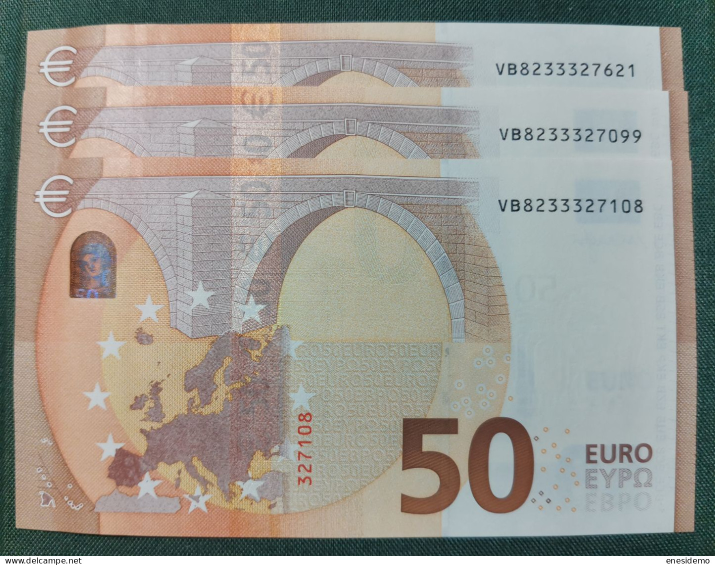 50 EURO SPAIN DRAGHI  2017 V017G2 VB SC FDS UNCIRCULATED PERFECT - 50 Euro