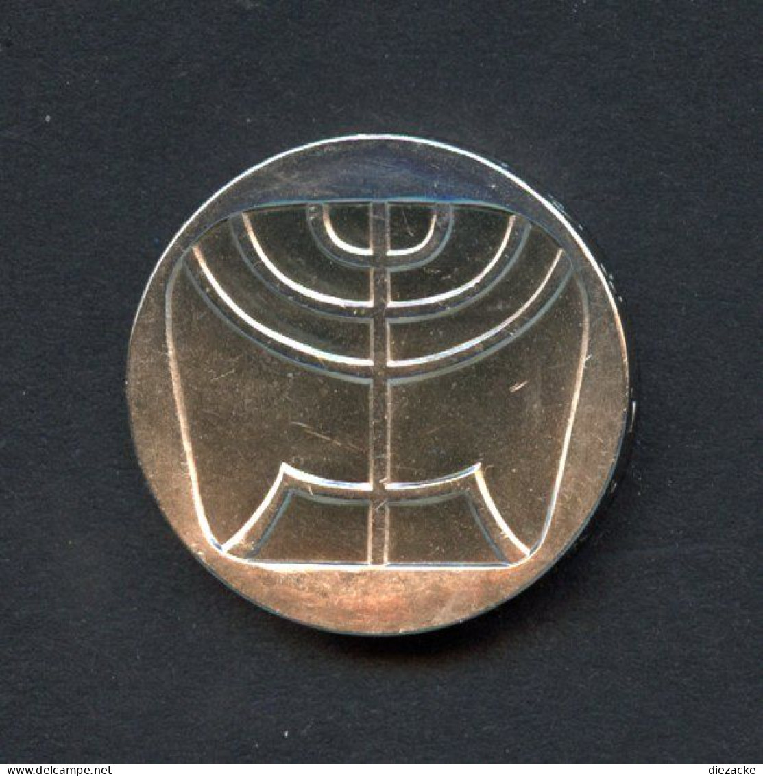 Israel 1958 5 Lirot Menora Als Leuchter BU (BK187 - Israel
