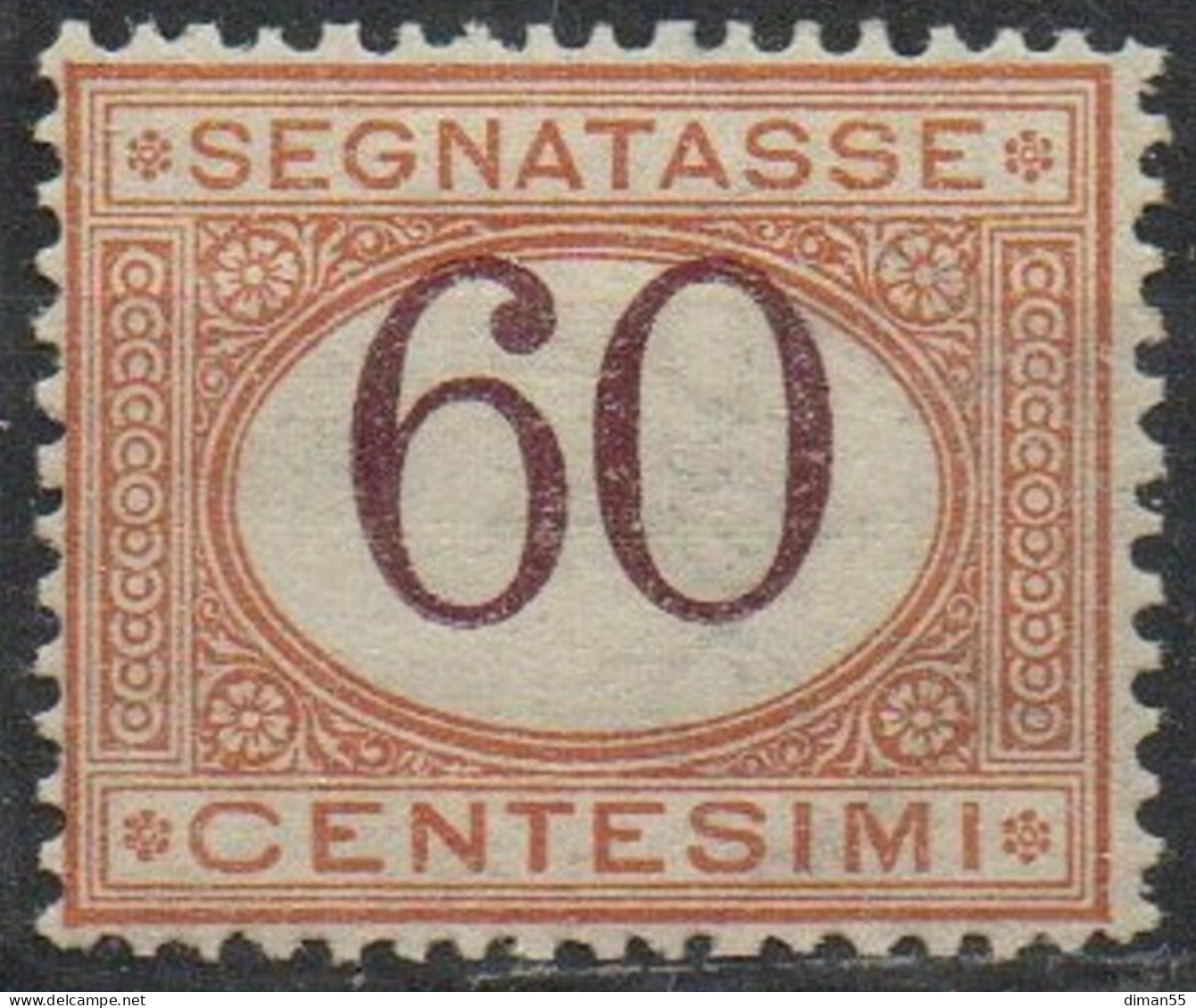 ITALIA - Sassone Tax N.33 Cat. 625€ CENTRATISSIMO MNH**  Gomma Integra - Portomarken