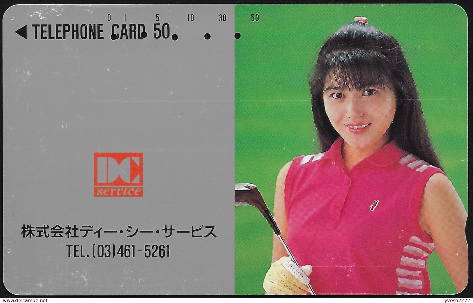 Japon, Télécarte : Jeune Femme Jouant Au Golf - Sport