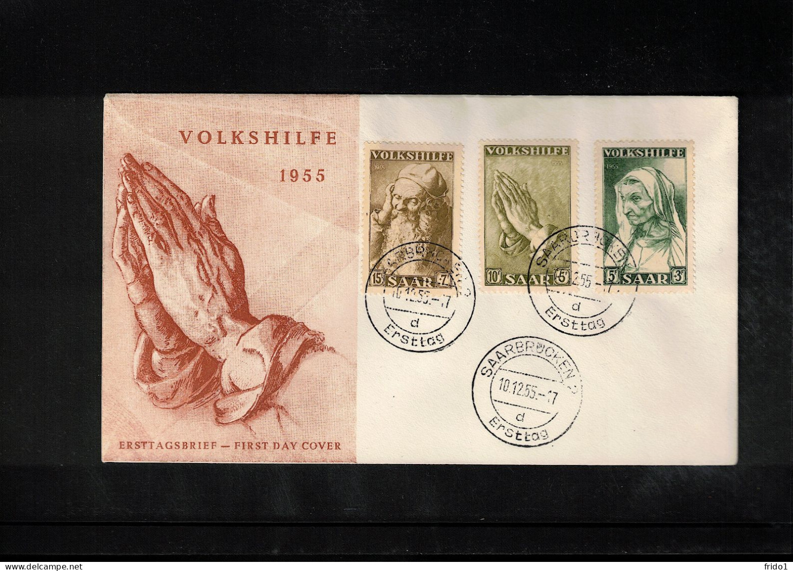 Saar 1955 Albrecht Duerer Paintings  FDC - FDC