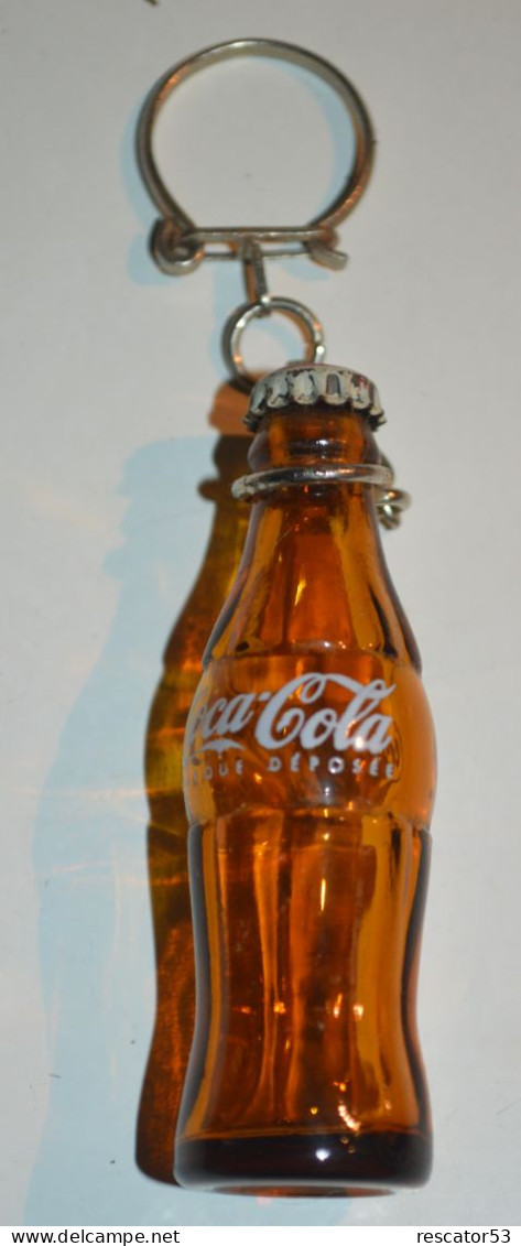 Porte-clefs Publicitaire Bouteille Verre Coca-Cola Années 60 - Sleutelhangers