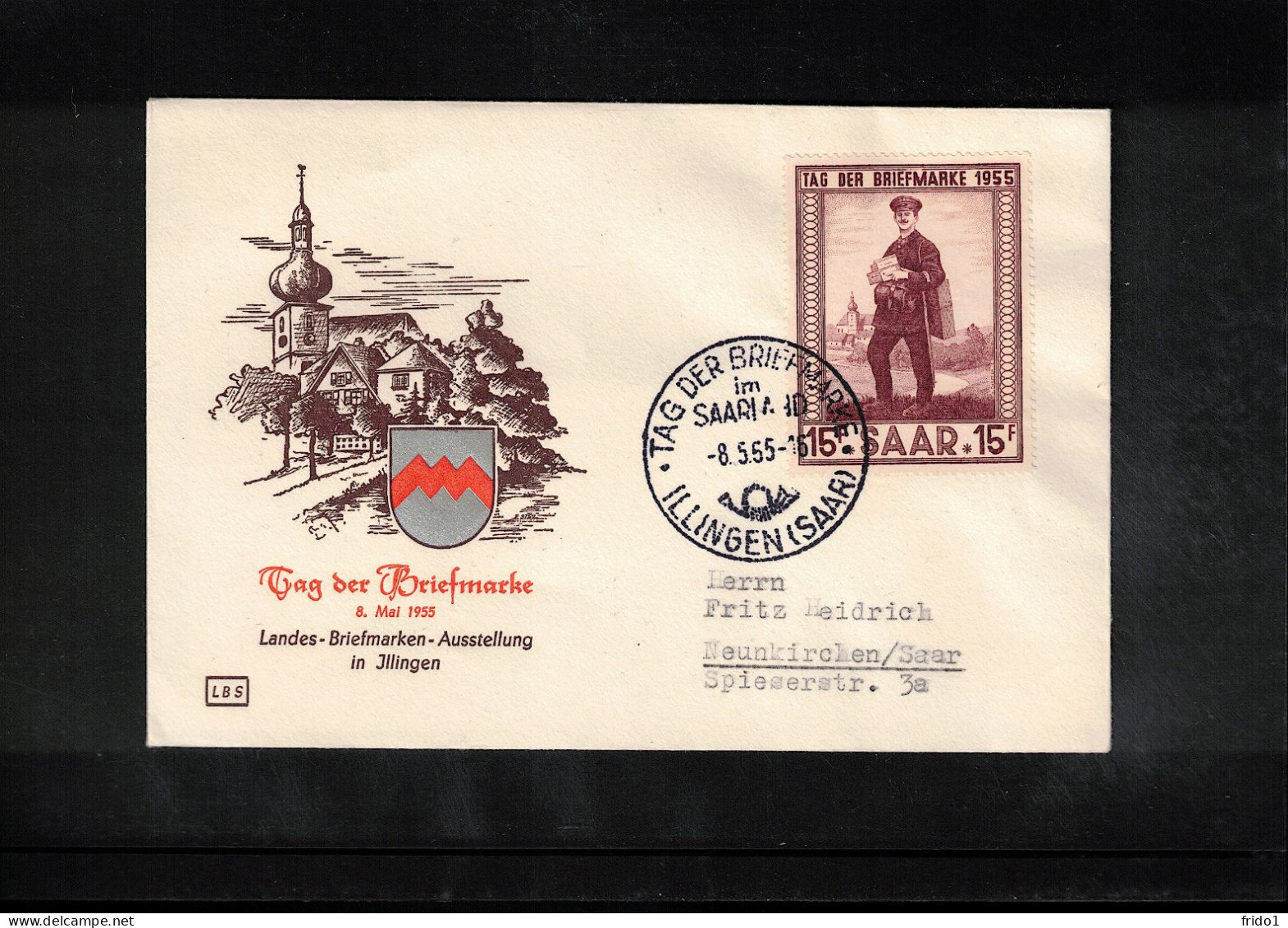 Saar 1955 Tag Der Briefmarke - Stamp Day FDC - FDC