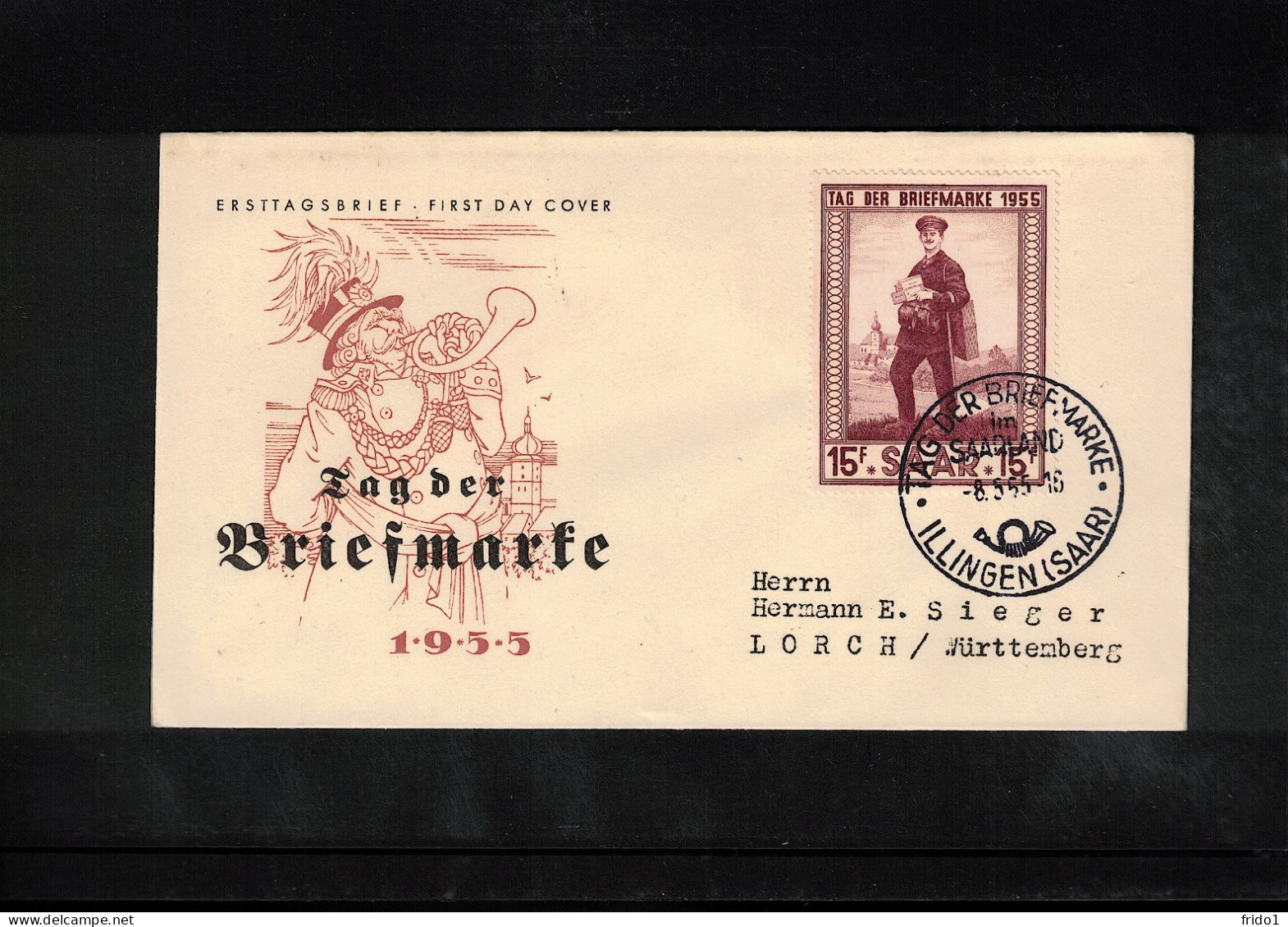 Saar 1955 Tag Der Briefmarke - Stamp Day FDC - FDC