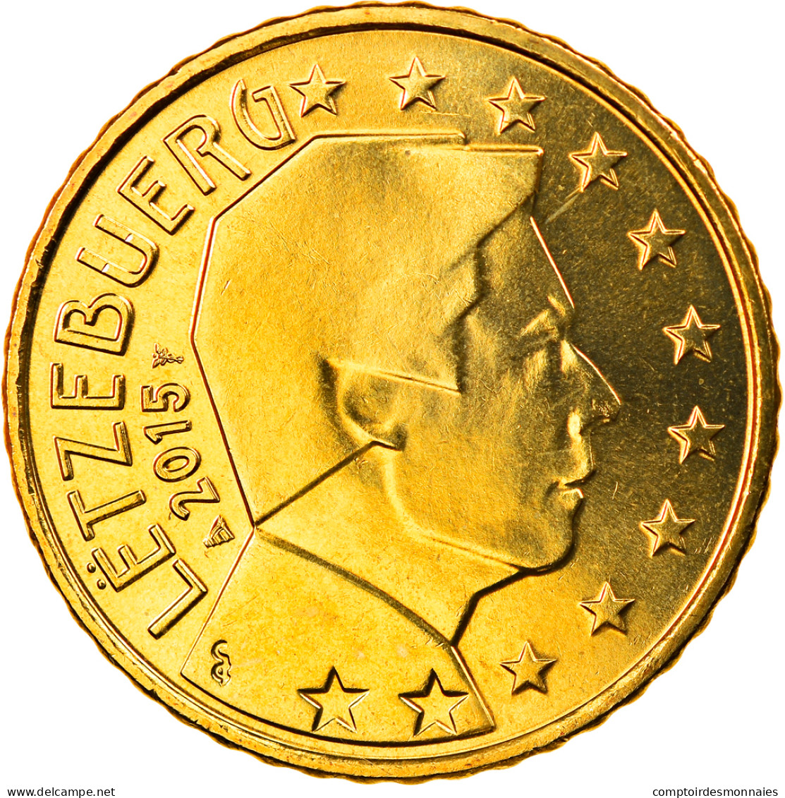 Luxembourg, 50 Euro Cent, 2015, SPL, Laiton, KM:New - Luxemburg