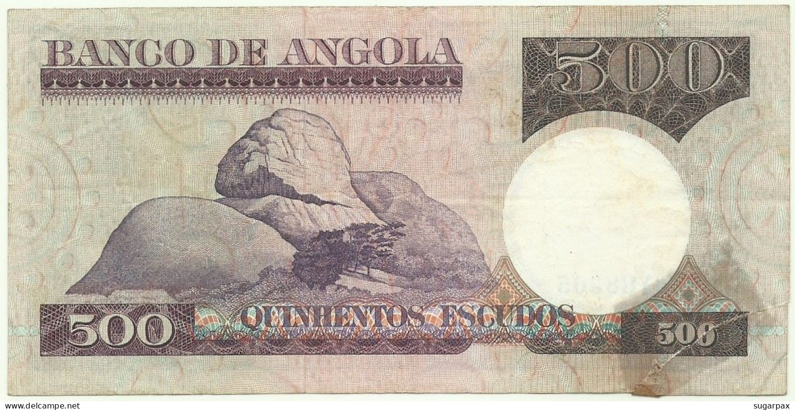 Angola - 500 Escudos - 10.6.1973 - Pick: 107 - Serie BY - Luiz De Camões - PORTUGAL - Angola