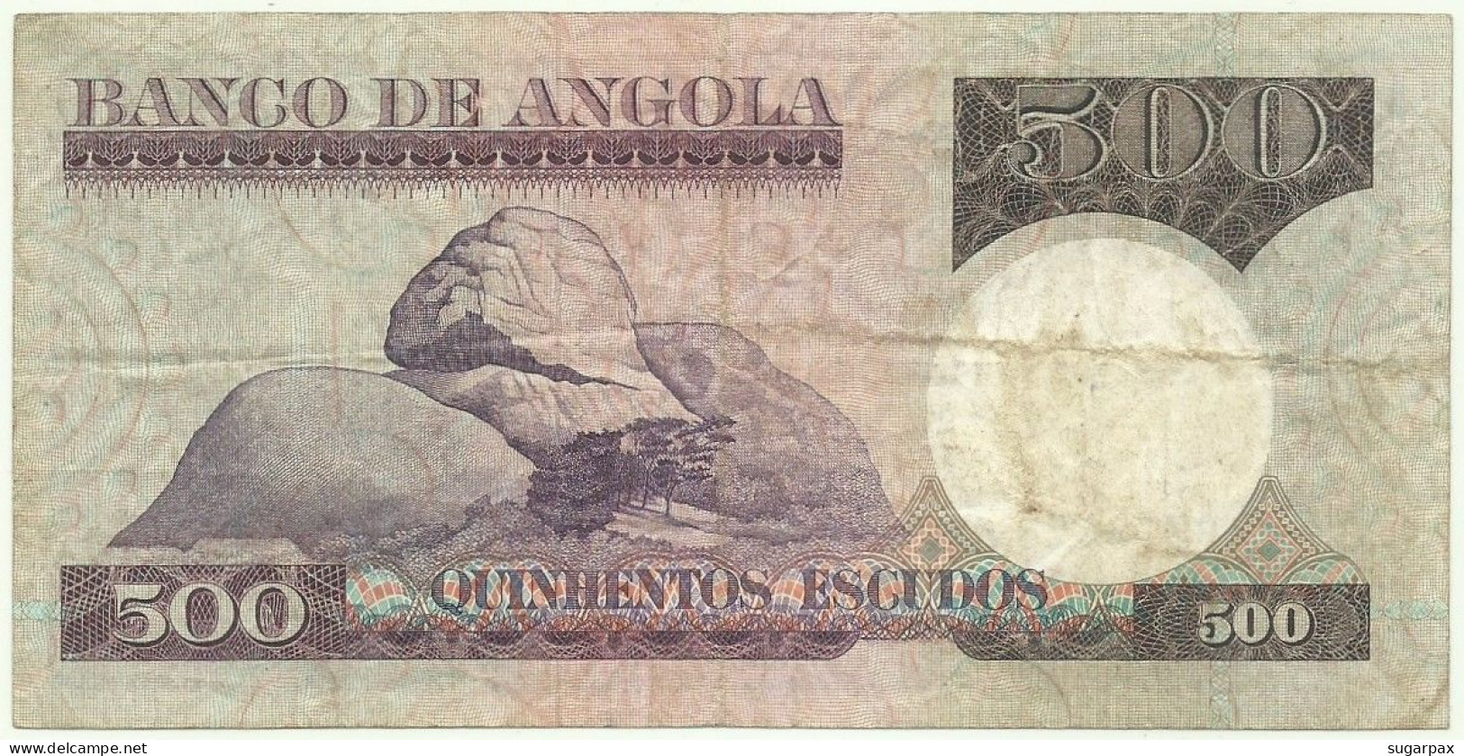 Angola - 500 Escudos - 10.6.1973 - Pick: 107 - Serie BZ - Luiz De Camões - PORTUGAL - Angola