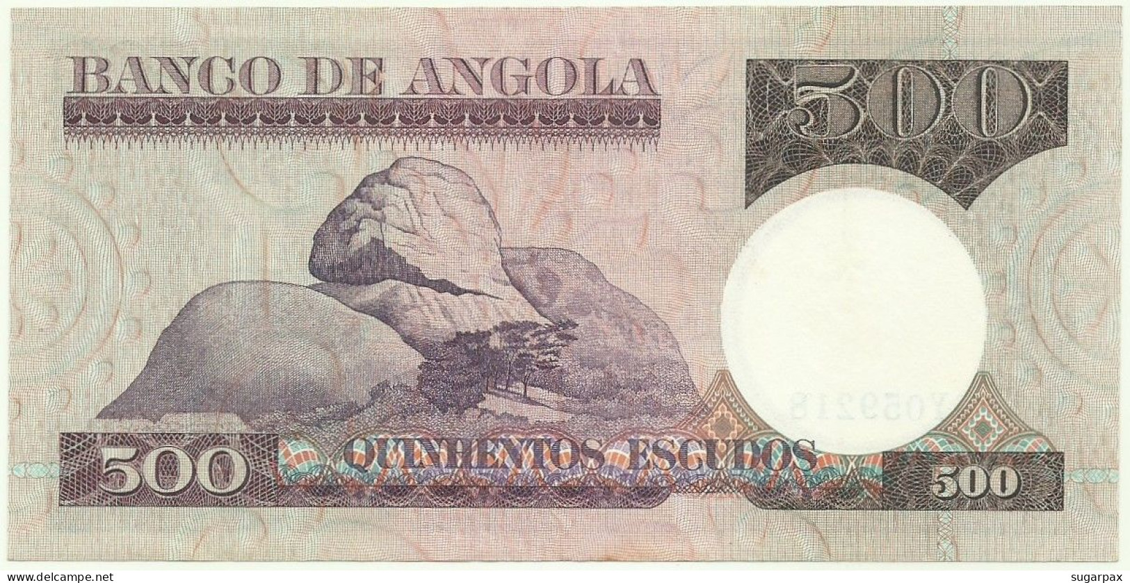 Angola - 500 Escudos - 10.6.1973 - Pick: 107 - Serie YO - Luiz De Camões - PORTUGAL - Angola