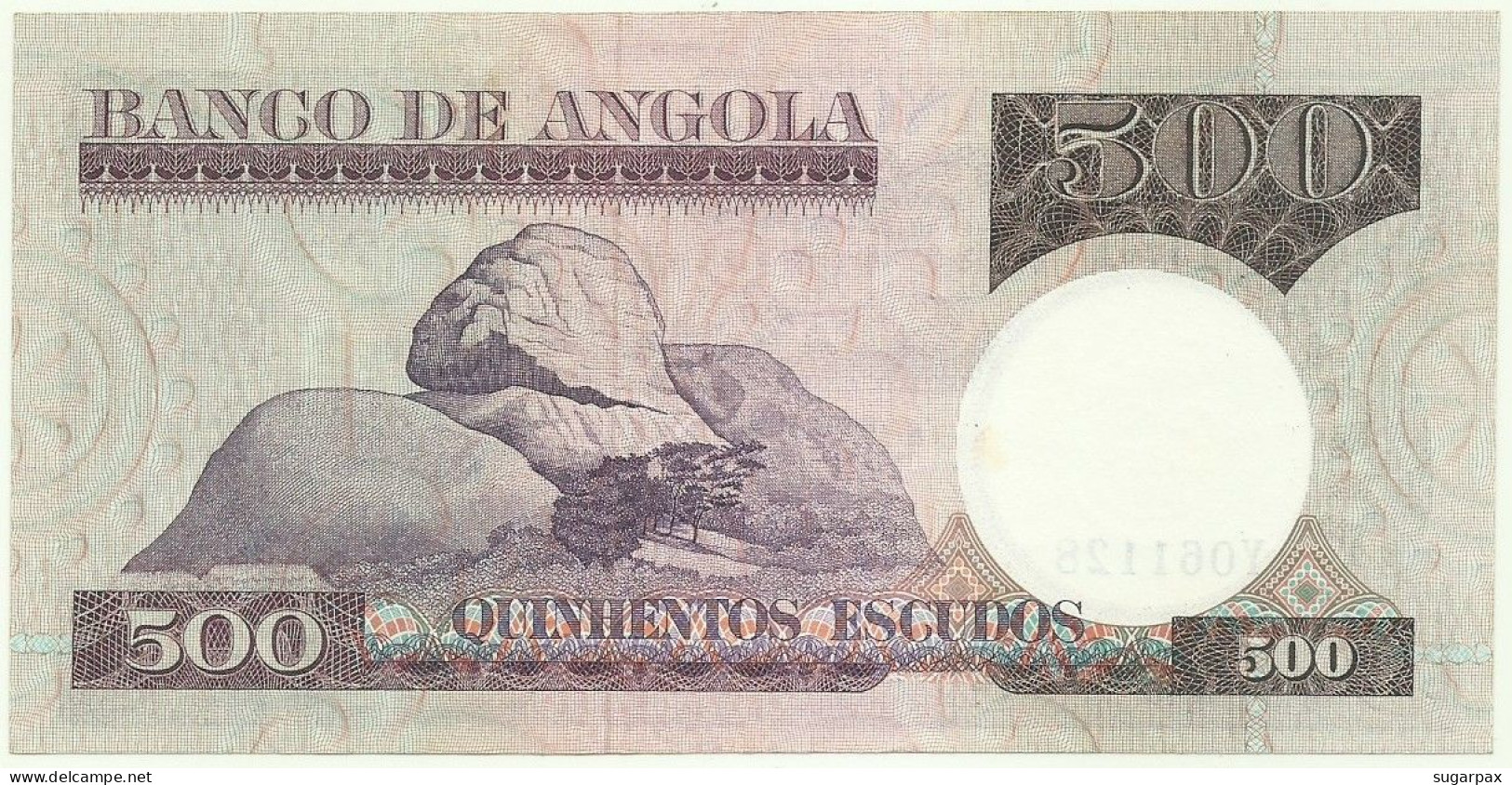 Angola - 500 Escudos - 10.6.1973 - Pick: 107 - Serie YO - Luiz De Camões - PORTUGAL - Angola