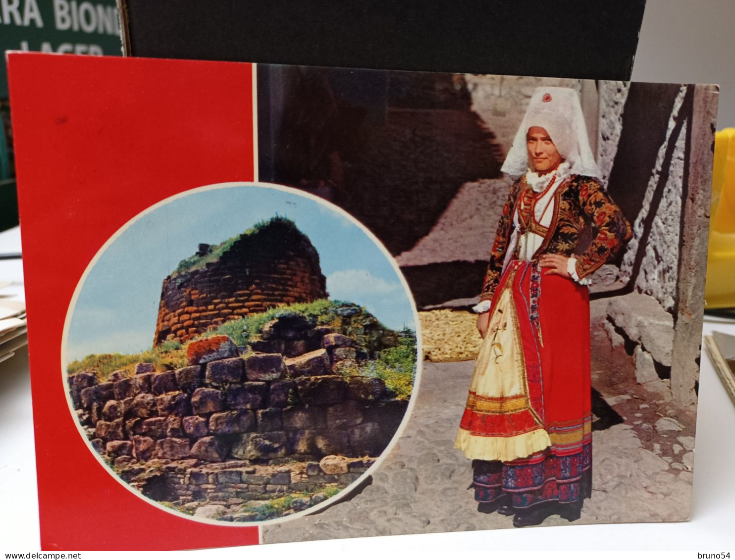 Cartolina Costumi Sardi, Ollolai Provincia Nuoro Anni 1969, Nuraghe - Nuoro
