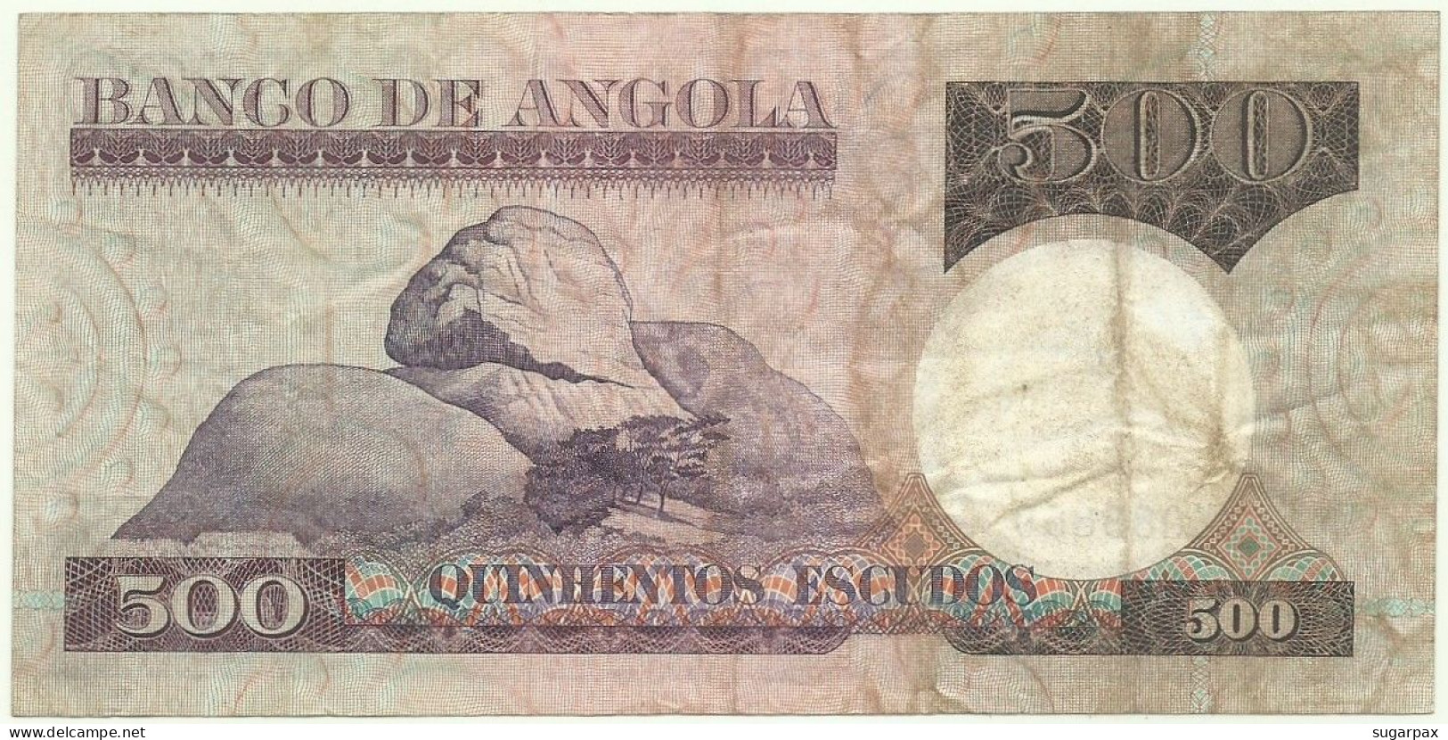 Angola - 500 Escudos - 10.6.1973 - Pick: 107 - Serie YO - Luiz De Camões - PORTUGAL - Angola