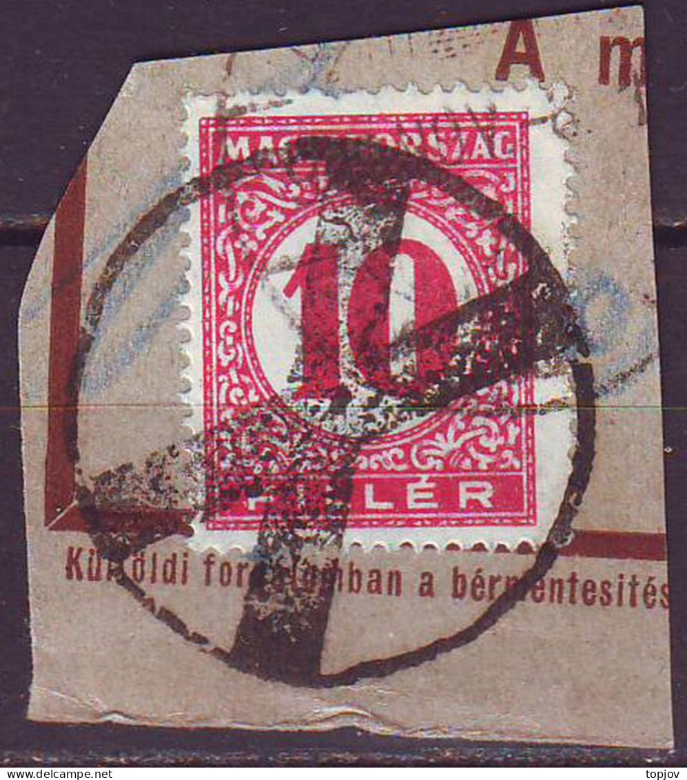 HUNGARY - PORTO - SPEC. CANCEL  ??? - 1929 - Segnatasse